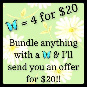 🦋 = 4/$20, 5/$22, or 6/$25 SALE 😱